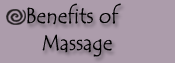 Benefits of Massage